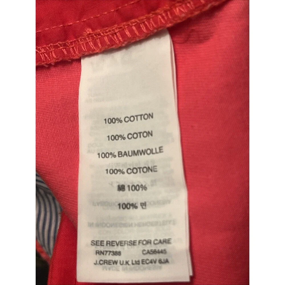 J. Crew Shorts Women Pink Blue 3.5 Inseam Classic Chino Cotton Casual Preppy 0